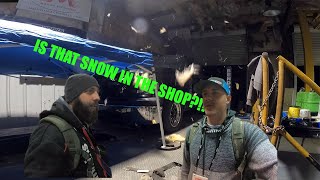 Tent and snow in the shop?!?! Or just turbo LT truck part 3?