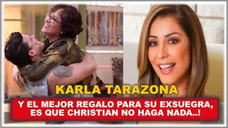 🔴Karla Tarazona insinua a Chrsitian Dominguez que el mejor regalo para su exsuegra es...
