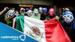 Aficionados mexicanos llegan a Brasil  y arman la fiesta para apoyar al Tricolor