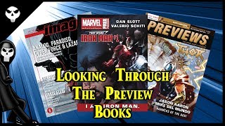 Looking through Comic Preview Books - DC/Marvel/Image/Dark Horse...