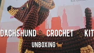 Dachshund Toy DIY Crochet Kit - Unboxing \u0026 Mini Review