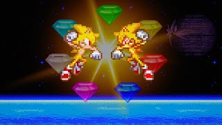 Super sonic Vs Fleetway sonic | Sprite animation [10K ESPECIAL]
