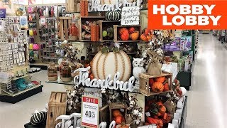 HOBBY LOBBY FALL DECOR THANKSGIVING HOME DECOR SHOP WITH ME SHOPPING STORE WALK THROUGH 4K