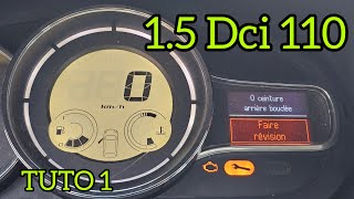 1.5 Dci 110 Renault Megane 3 Révision, Antipollution à contrôler, coffre bloqué