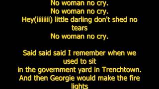 Bob Marley   no woman no cry Lyrics