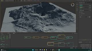 Mountain terrain in Quadspinner Gaea