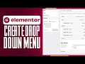 How To Create Drop Down Menu In WordPress Elementor (2025) Simple Guide