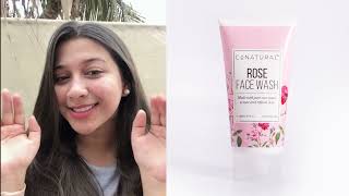 Organic Rose Face Wash | Best Face Wash For Normal to Dry Skin Type | Rose Face Cleanser | Conatural