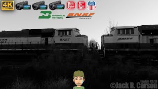 [4K 60fps] Farewell BN SD70MAC's | Railfanning the BNSF feat B40-8W, GP60M, RS3L, and more