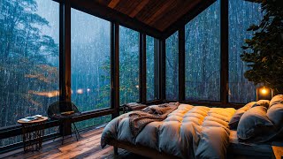 Sounds Rain and Thunder on Window | Overcome Insomnia, Quick Sleep Aid, Stress Reduction, Relax