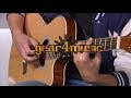 Thinline Electro Acoustic Guitar by Gear4music