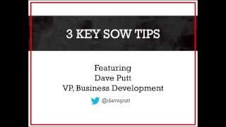 3 Key SOW Tips with Dave Putt - Consulting Minute