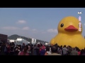 基隆 黃色小鴨 歡喜.髒兮.自爆.重生四部曲 keelung taiwan rubber duck