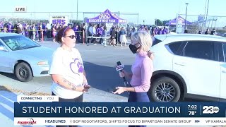 Student who died in 2018 honored at Ridgeview graduation