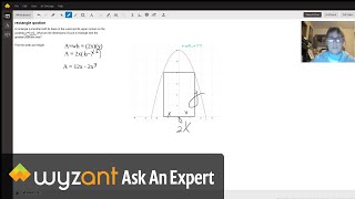 Rectangle with Maximum Area Inscribed in a Parabola
