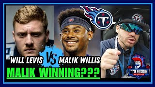 Malik Willis OUTPERFORMING Will Levis? Battle for #Titans Backup QB! #willlevis VS #malikwillis 🔥