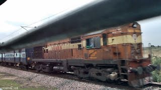 TIRUPATI HUBLI PASSENGER TRAIN WITH REBUILT DIAMOND LOCO.