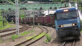 相模湖駅 EH200 貨物列車