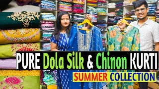 Pure Handwork kurti ,Dola Silk , Pure Cotton,Cord Set Chinon Kurti Manufacturer || kolkata barabazar