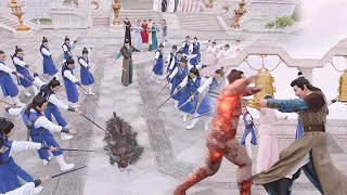 【Movie】大叔自曝身份浴火與眾人對峙，族人只能眼睜睜看他被殺！#kungfu ⚔️#功夫