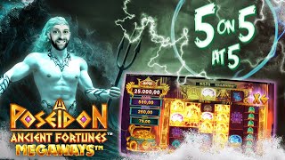 5 on 5 at 5: Ancient Fortunes Poseidon Megaways!