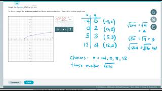 Graphing a Square Root Function, Type 1