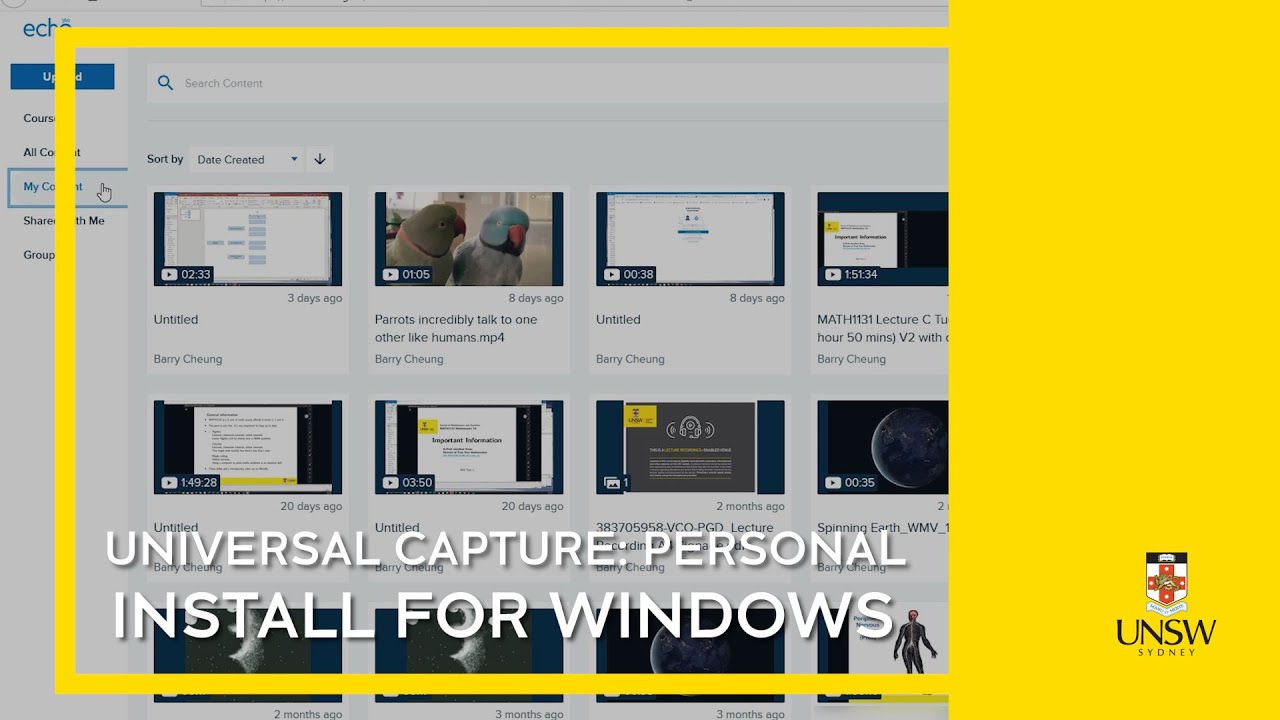 Echo360 Universal Capture Install For Windows Youtube