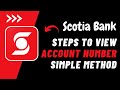 Scotia Bank ~ View Account Number !! Find Account number in Scotiabank App 2023 !! Scotiabank