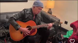 Keith Richards - 999 | acoustic backstage - March 2022 | rehearsals