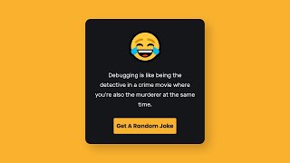 Joke Generator With Javascript | JS Project Preview