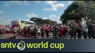 Portugal arrive at their base in Campinas - Brazil World Cup 2014