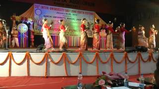 Bihu nasoni performance of Assam @ Ranchi by tezpur university students YO Assam