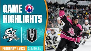 AHL HIGHLIGHTS | San Jose Barracuda vs. Henderson Silver Knights | Feb 1, 2025