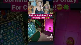 Corinna Kopf Goes Crazy For CrazyTime! #crazytime #maxwin #hugewin #casino