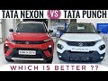 Tata Punch vs Nexon 2024 - Which is Better? | Tata Nexon vs Punch Comparison | Tata Punch 2024