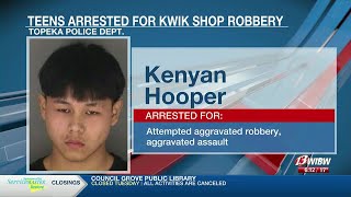 Two Topeka residents arrested after attempted armed robbery at Kwik Shop in Topeka
