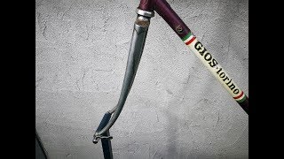 Gios Torino Vintage bike restoration: How To Clean Up a Rusty Chrome fork