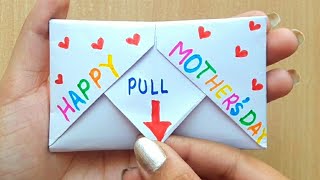 DIY - SURPRISE MESSAGE CARD FOR MOTHER'S DAY | Pull Tab Origami Envelope Card | Mother's Day Card