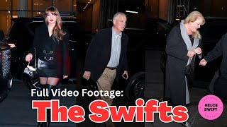 NEW video FOOTAGE of Taylor Swift and parents in NYC TURN HEADS Before Chiefs-Texans Game