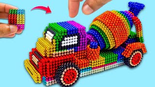 DIY - How To Make Concrete Mixer Truck from Magnetic Balls Satisfying (ASMR) | My Magnet #car