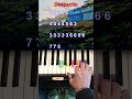 Despacito Piano tutorial #shorts