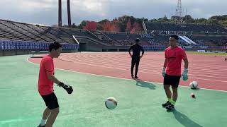 飯塚高校サッカー部　試合前③【第100回全国高校サッカー選手権福岡大会 第二次予選 決勝戦】