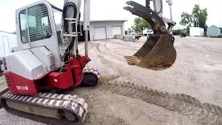 Changing Buckets On The Excavator