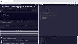 Basic Javascript (53/111) | Understanding Undefined Value returned from a Function | freeCodeCamp