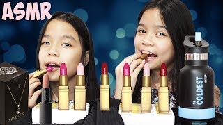 ASMR EDIBLE LIPSTICK - ASMRtistry One Lipstick Review | Tran Twins