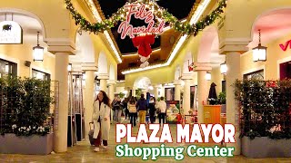 Christmas Shopping Center Plaza Mayor Malaga Spain Walking Tour December 2024 [4K]