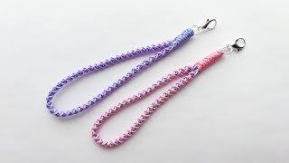 Macrame Keychain Tutorial | Lovely Keychain DIY | 8 Strand Braid | Keychain | Phone Charm