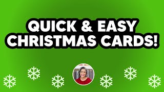 Easy DIY Christmas Cards Using Stampin' Up! Mini Scrapbook Supplies