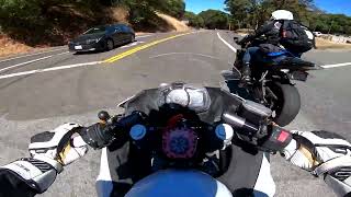 Kawasaki Ninja 400 Joy Ride on CA HW 9 towards Saratoga