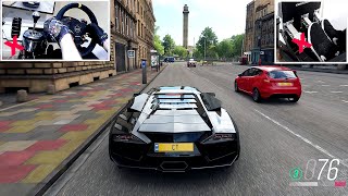 Drifting with No Handbrake or Clutch Challenge! | Forza Horizon 4 Steering Wheel Setup